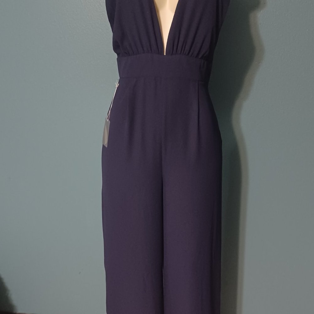 Forever 21 navy blue v-neck romper